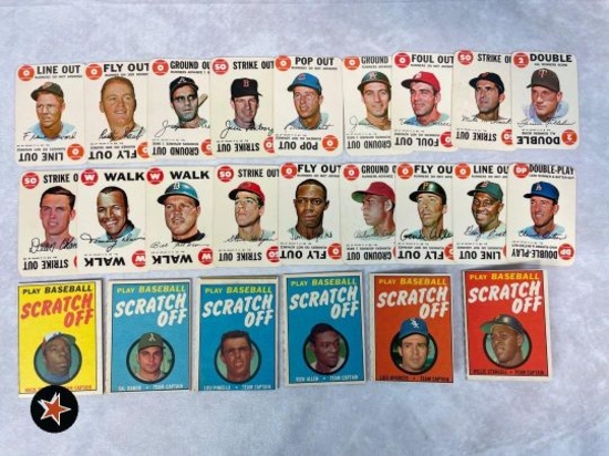 1968, 1979 Topps Baseball inserts lot of 24, unscratched
