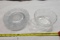 Lot of Etched Glass, Serving Bowl is stamped Heisey, plates are not but have same pattern