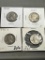 4- 90% Silver Washington Quarters