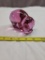 Art Glass Pink Pig, marked HCA, numbered 67 of 275