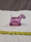 Pink Art Glass Scotty Dog Figurine, HCA 93 numbered 183/450