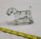 Clear Art Glass Scotty Dog Figurine