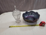 Pair of Imperial Glass Candy Dishes
