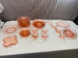 Large lot of Cambridge Depression Glass, all but one piece marked with stamp