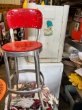 Vintage Metal Cabinet, and vintage stepstool, no other items included