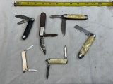 Lot of USA made user knives