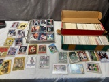 Baseball lot, 25 toploaders w/ stars/ RC, 1200+ Set builders and 450 in Notebook