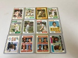 1974 Topps Baseball, 12 stars including Hank Aaron