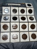 21- early 1900's large British Pennies