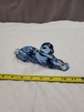 Mosser Heisey Blue Tiger/Panther figurine