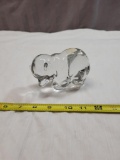 New Martinsville Clear Glass Baby Bear figurine