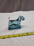 Blue Scotty Dog Glass Figurine, HCA 96