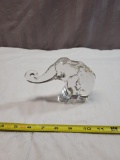 Clear Art Glass Elephant figurine