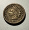 1859 First Year Indianhead Cent Oak Wreath on back