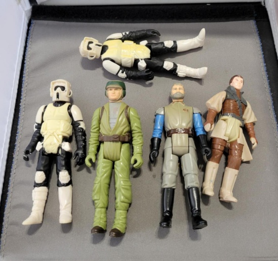 4- 1983 Star Wars action figures and 1- 1982 Star Wars Action figure