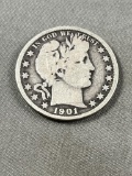 1901 Barber Half Dollar