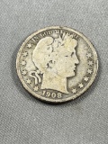 1908-D Barber Half Dollar