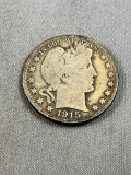 1915-D Barber Half Dollar