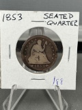 1853 Seated Liberty Quarter Dollar