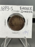 1893-S Barber Quarter Dollar