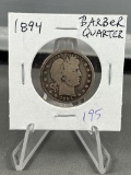 1894 Barber Quarter Dollar