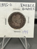 1895-O Barber Quarter Dollar
