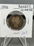 1898 Barber Quarter Dollar