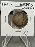 1900-S Barber Quarter Dollar