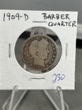 1909-D Barber Quarter Dollar