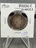 1910 Barber Quarter Dollar