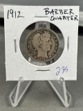 1912 Barber Quarter Dollar