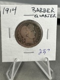 1914 Barber Quarter Dollar