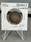 1916 Barber Quarter Dollar