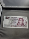1973 Argentina 10 Pesos note, UNC