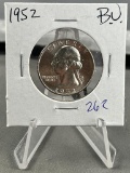 1952 Washington Quarter Dollar BU