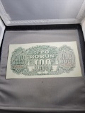 1944 Czechoslovakia 100 Korun note