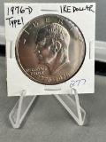 1976-D TYPE 1 Eisenhower Dollar coin, UNC