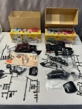 Pair of Vintage AMT 1/25th scale 36 Ford Customizing kits, both partially assembled