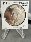 1973-S Eisenhower Dollar coin, PROOF