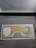 1963 Suriname 1000 Gulden, note