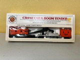 Bachmann HO Scale Crane Car and Boom Tender, in unused box