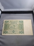 1947 Poland 20 Zlotych note