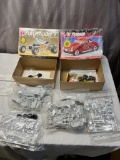 Pair of AMT 1/25th scale model kits, 1925 Ford Model T and '41 Plymouth