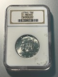 1964 Silver Kennedy Half graded MS64 by NGC