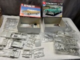 Pair of AMT 1/25th scale model kits, '65 Pontiac GTO and '58 Edsel Pacer