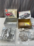 Pair of AMT 1/25th scale model kits, 1966 Olds 442 and 1963 Chevrolet Corvette