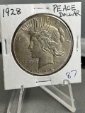 Rare 1928 Peace Silver Dollar, Key Date