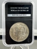 1885-O Morgan Silver Dollar, in PCS UNC Holder
