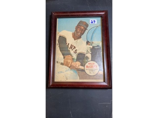 Willie McCovey framed picture