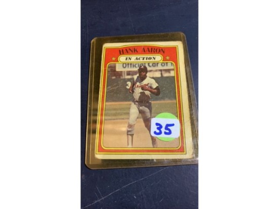 Hank AAron in Action Card